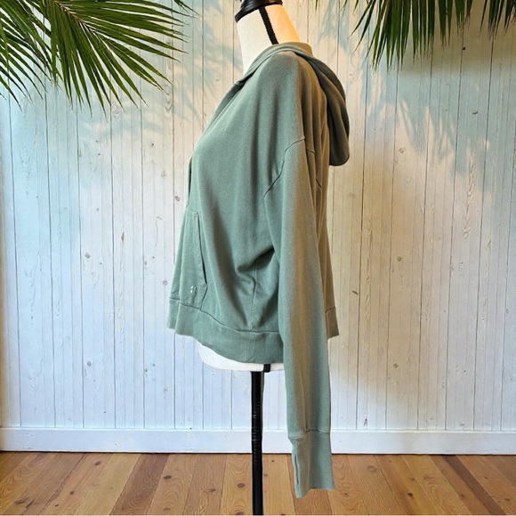 Sweaty Betty Green Hooded Pullover Sweatshirt | Size M - Picture 3 of 15